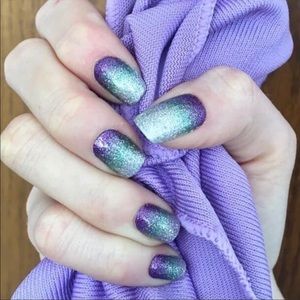*Retired* Color Street: Pacific Waters | Silver Green Purple Gradient Glitter